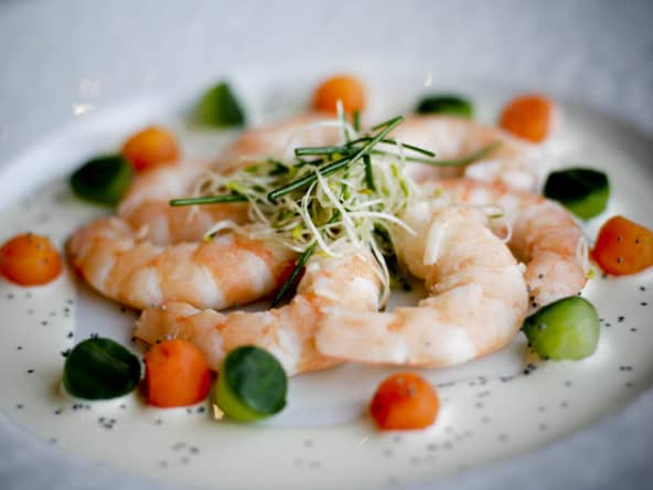 Assiette de crevettes