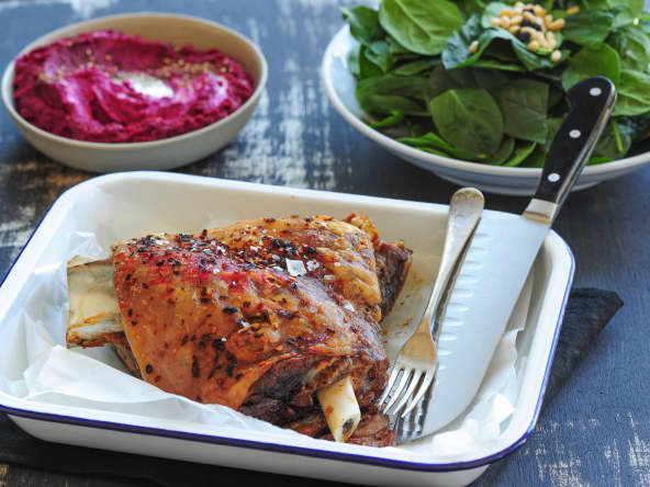 Epaule d'agneau rôtie