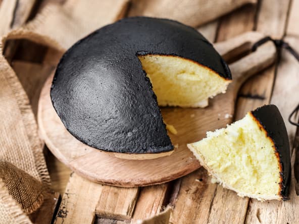 Tourteau fromagé coupé