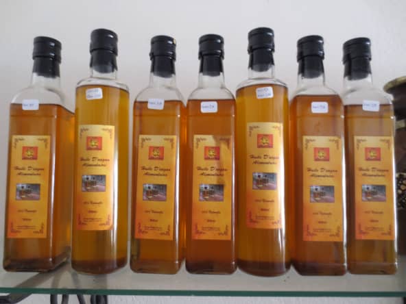 Bouteilles huile d'argan