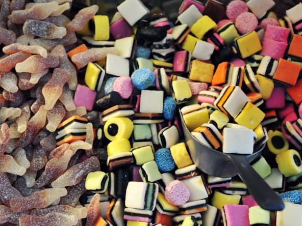 Bonbons sur une étale.