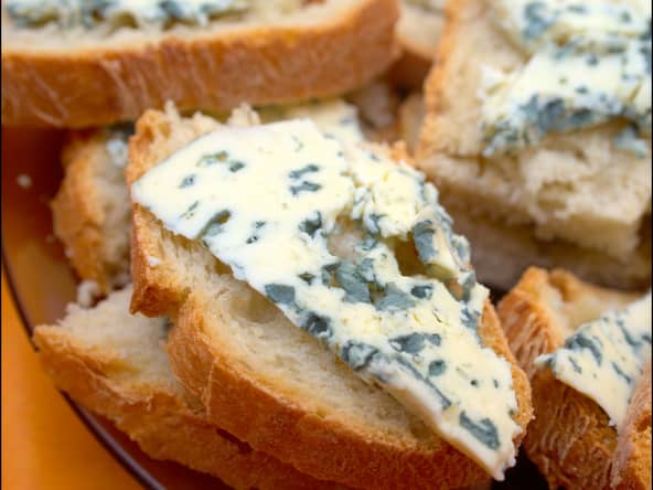 Bleu d'Auvergne sur pain