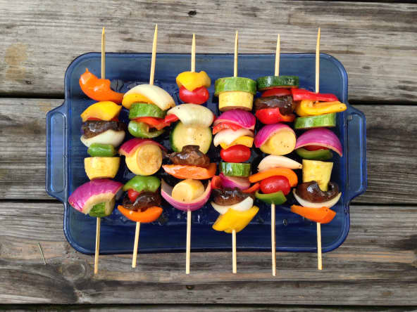 Brochettes de légumes