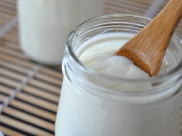 Yaourts natures fait maison