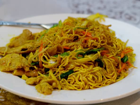 Nouilles sautées au porc