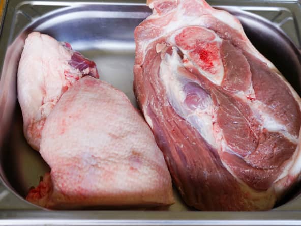 Rouelle de porc crue