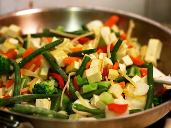 Poêlée de légumes et tofu