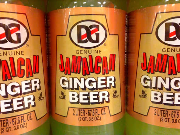 Bouteilles de ginger beer