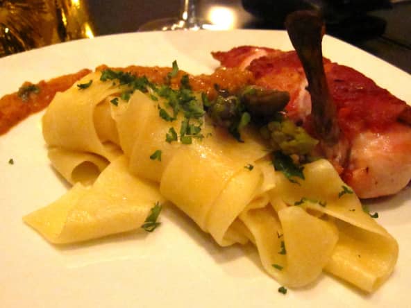 Saltimbocca et pâtes