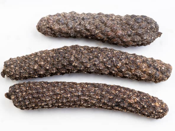 Poivre long de Java en gros plan