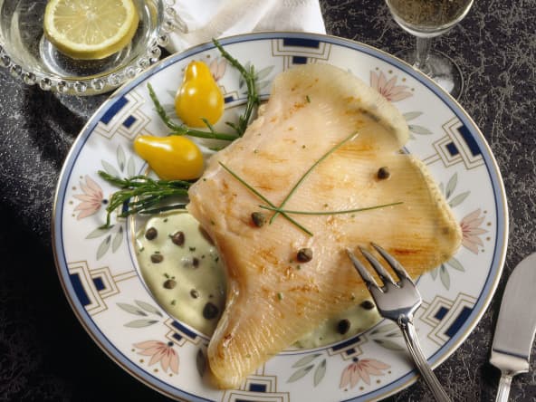 Aile de raie sauce aux câpres