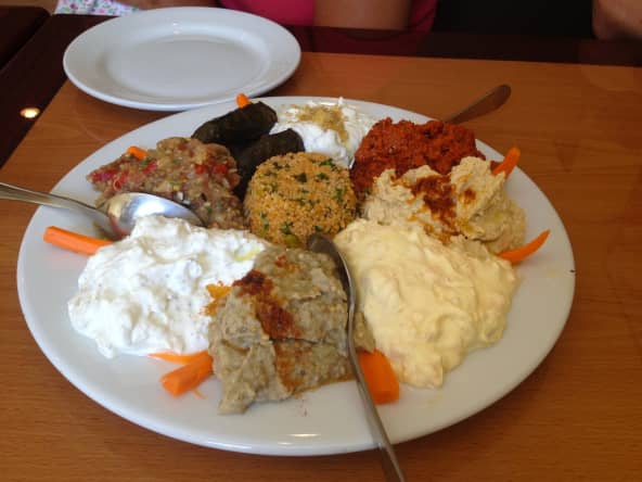 Assiette de cuisine turque