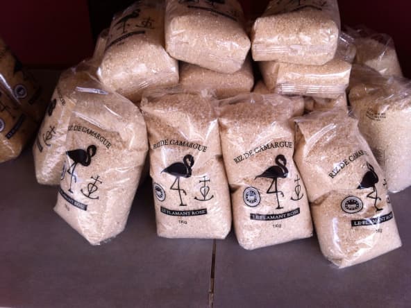 Sachets de 1 kg de riz de Camargue