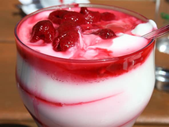 Yaourt aux fraises