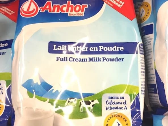 Lait entier en poudre