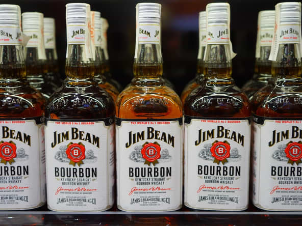 Bouteilles de Bourbon en vente