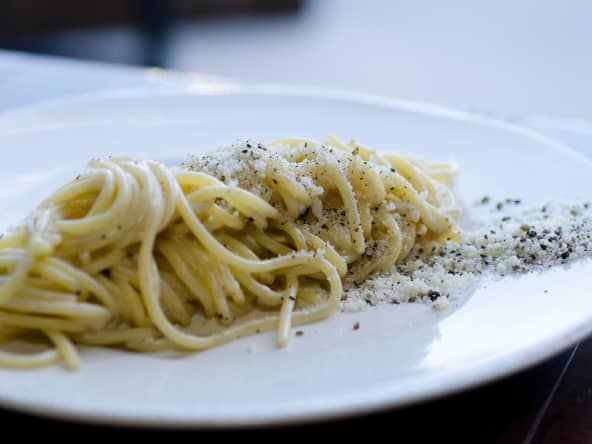 Spaghetti cacio e pepe