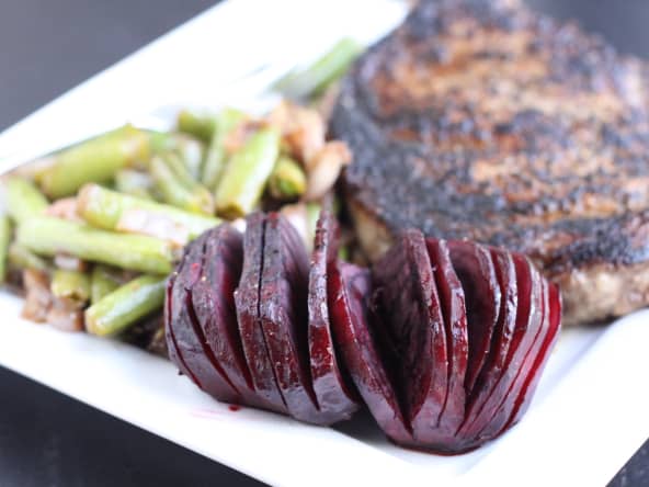 Betterave hasselback