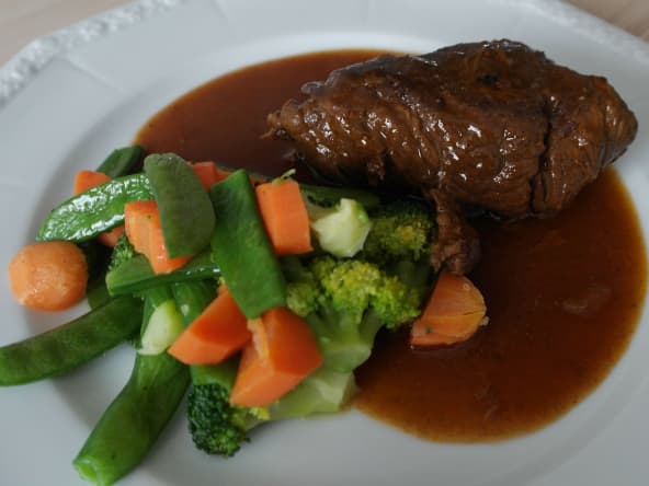 Boeuf braisé et légumes