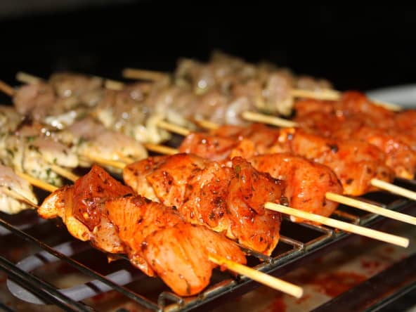 Brochettes de poulet