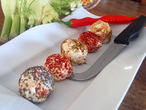 Petites portions de fromages végétaux