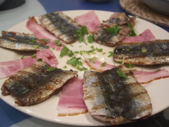 Filets de sardines grillés