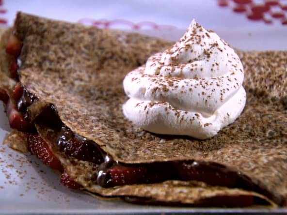 Crêpes chocolat et chantilly