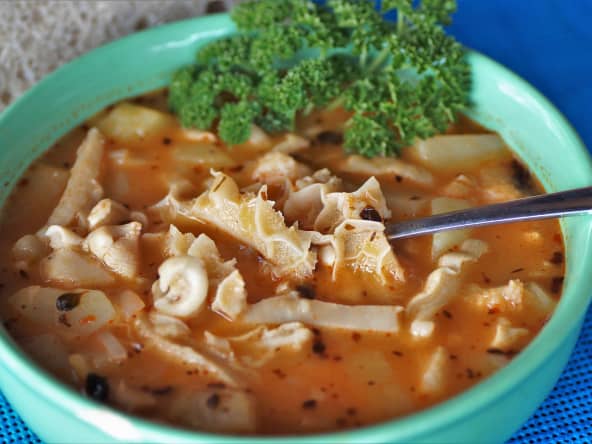 Soupe tchèque à base de tripes