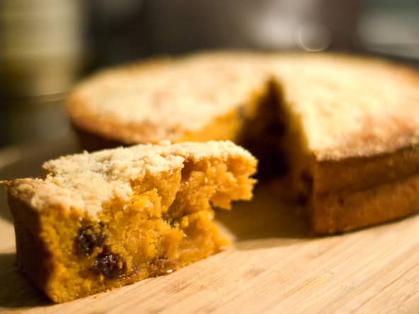 Crumb cake au jus de tomate