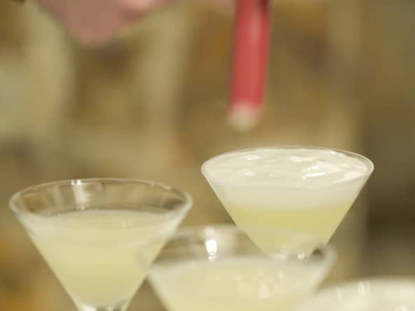 Verres de cocktails gin fizz
