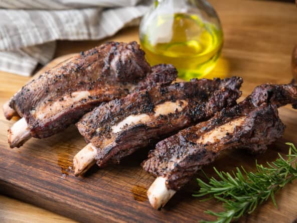 Ribs de boeuf au bbq