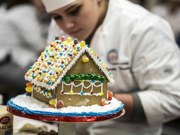 Etudiants en pâtisserie