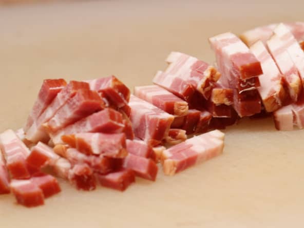 Lardons avant cuisson