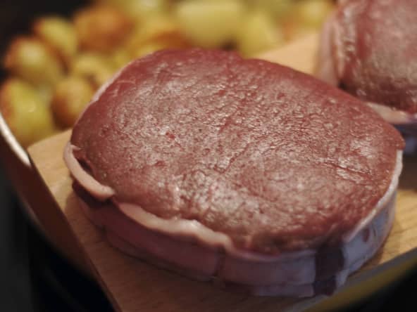 Tranche de tournedos cru