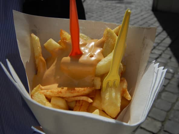 Frites avec sauce