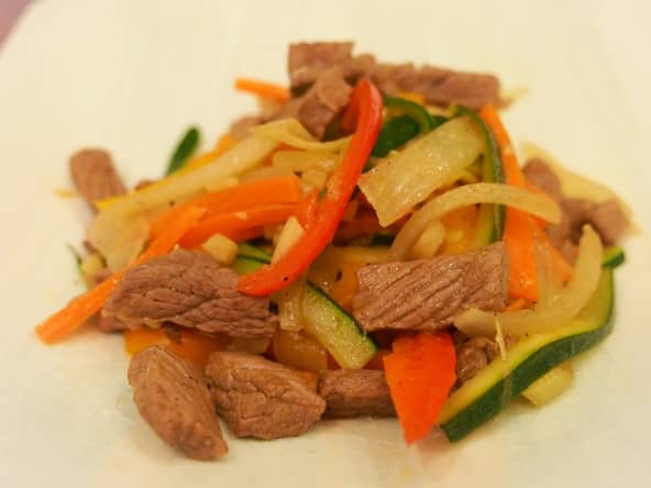 Sauté de boeuf aux légumes