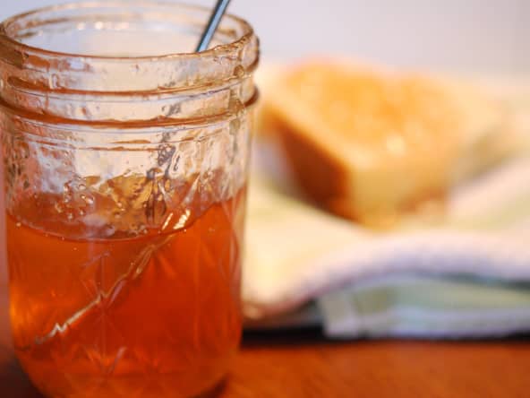 Pot de gelée de pommes