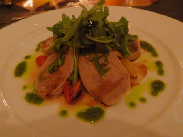 Langue de veau avec mesclun