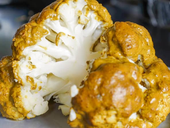 Chou-fleur rôti entier