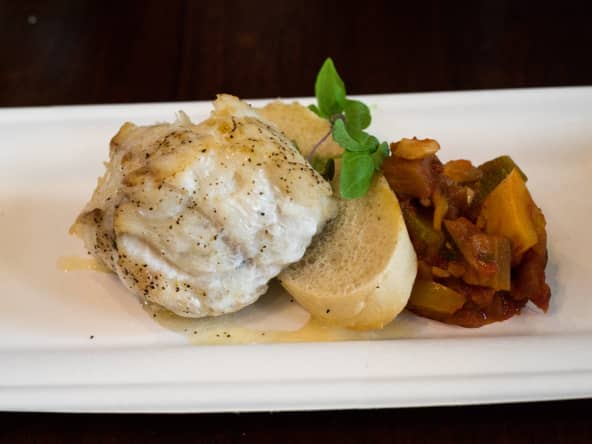 Filet de lotte et ratatouille