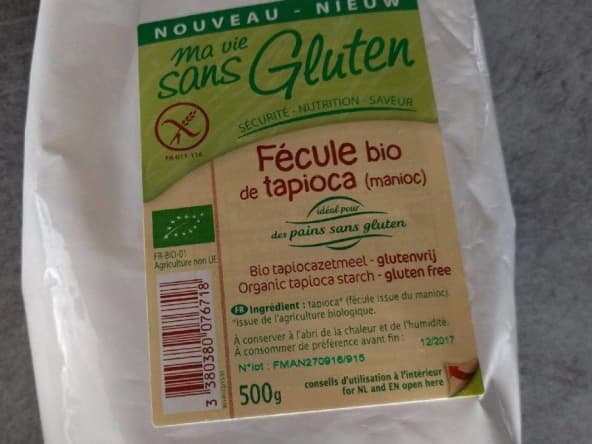 Paquet de 500 grammes de fécule de manioc