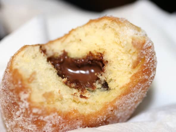 Beignet fourré au Nutella