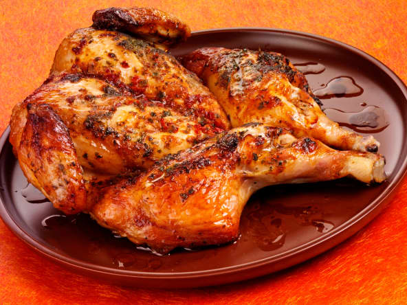 Poulet cuit en crapaudine, ou "spatchcock"