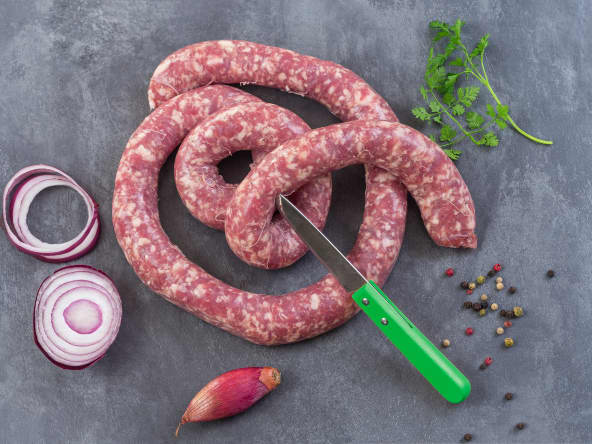 Saucisse de Toulouse crue
