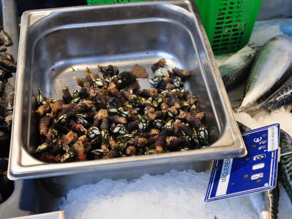 Pouce-pied sur l'étal d'un marché.