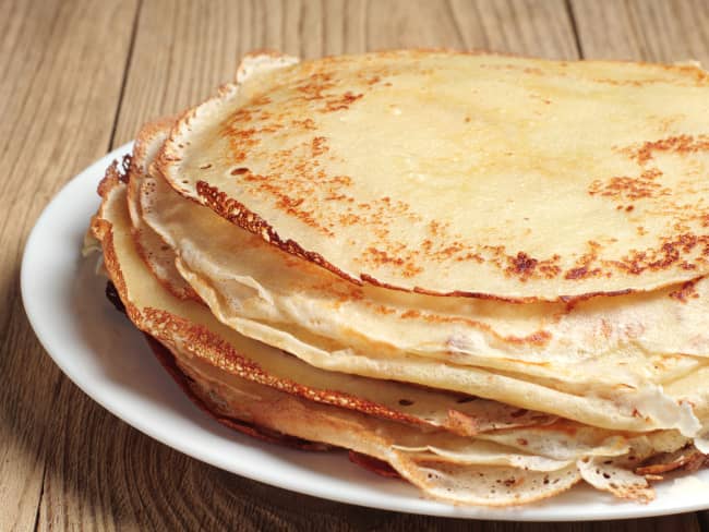 Pile de crêpes pour la fête de la chandeleur