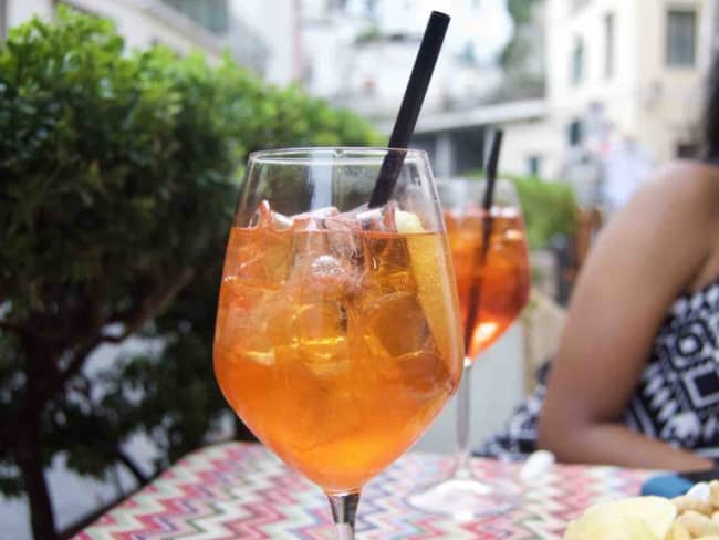 Verres d’Aperol Spritz