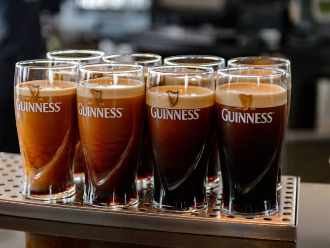 Verres de Guinness