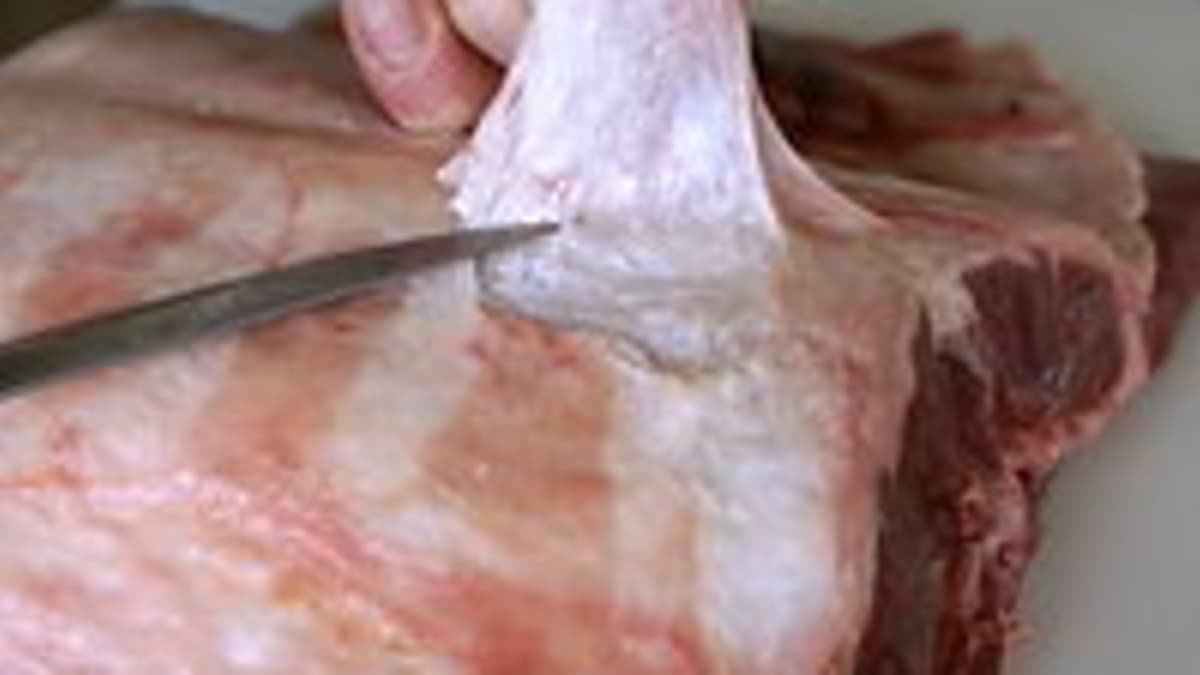 Selle d'agneau parée