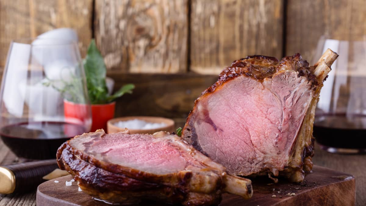 Belles côtes de veau rosées